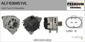 VALEO ALF630451VL - ALT NUEVO ORIG. VALEO Type 12V 180Amp PFR6