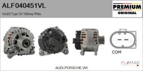 VALEO ALF040451VL - ALT NUEVO ORIG. VALEO Type 12V 180Amp PFR7