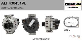 VALEO ALF430451VL - ALT NUEVO ORIG. VALEO Type 12V 180Amp PR6