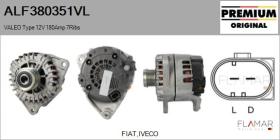 VALEO ALF380351VL - ALT NUEVO ORIG. VALEO Type 12V 180Amp PR7