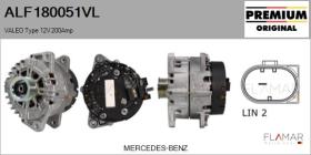 VALEO ALF180051VL - ALT NUEVO ORIG. VALEO Type 12V 200Amp