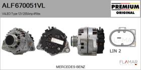 VALEO ALF670051VL - ALT NUEVO ORIG. VALEO Type 12V 200Amp PFR4