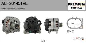VALEO ALF201451VL - ALT NUEVO ORIG. VALEO Type 12V 200Amp PFR6