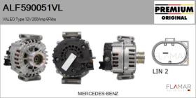 VALEO ALF590051VL - ALT NUEVO ORIG. VALEO Type 12V 200Amp PR6