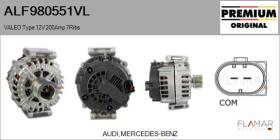 VALEO ALF980551VL - ALT NUEVO ORIG. VALEO Type 12V 200Amp PR7
