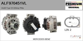 VALEO ALF970451VL - ALT NUEVO ORIG. VALEO Type 12V 220Amp PFR7