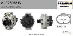 VALEO ALF750551VL - ALT NUEVO ORIG. VALEO Type 12V 220Amp PV6
