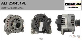 VALEO ALF250451VL - ALT NUEVO ORIG. VALEO Type 12V 230Amp PFR6