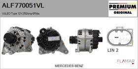 VALEO ALF770051VL - ALT NUEVO ORIG. VALEO Type 12V 250Amp PFR6