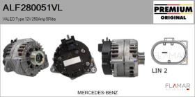 VALEO ALF280051VL - ALT NUEVO ORIG. VALEO Type 12V 250Amp PR5