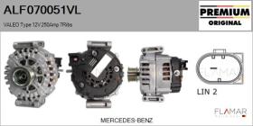 VALEO ALF070051VL - ALT NUEVO ORIG. VALEO Type 12V 250Amp PR7