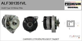 VALEO ALF301351VL - ALT NUEVO ORIG. VALEO Type 12V 50Amp PV1