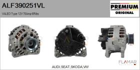 VALEO ALF390251VL - ALT NUEVO ORIG. VALEO Type 12V 70Amp PR6