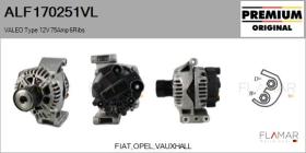 VALEO ALF170251VL - ALT NUEVO ORIG. VALEO Type 12V 75Amp PFR6