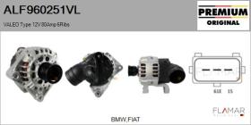 VALEO ALF960251VL - ALT NUEVO ORIG. VALEO Type 12V 80Amp PR6