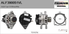 VALEO ALF390051VL - ALT NUEVO ORIG. VALEO Type 12V 85Amp PFR6