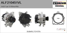 VALEO ALF210451VL - ALT NUEVO ORIG. VALEO Type 12V 90Amp PFR4