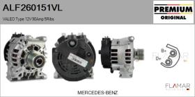 VALEO ALF260151VL - ALT NUEVO ORIG. VALEO Type 12V 90Amp PFR5