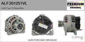VALEO ALF201251VL - ALT NUEVO ORIG. VALEO Type 12V 90Amp PFR6