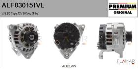 VALEO ALF030151VL - ALT NUEVO ORIG. VALEO Type 12V 90Amp PR5