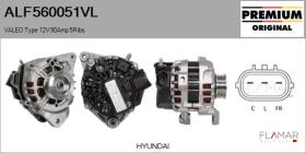 VALEO ALF560051VL - ALT NUEVO ORIG. VALEO Type 12V 90Amp PR5