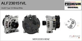 VALEO ALF230151VL - ALT NUEVO ORIG. VALEO Type 12V 90Amp PR5