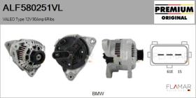 VALEO ALF580251VL - ALT NUEVO ORIG. VALEO Type 12V 90Amp PR6