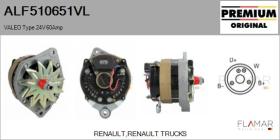 VALEO ALF510651VL - ALT NUEVO ORIG. VALEO Type 24V 60Amp