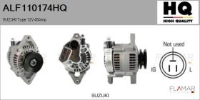 HQ ALF110174HQ - ALT NUEVO SUZUKI Type 12V 45Amp