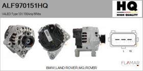 HQ ALF970151HQ - ALT NUEVO VALEO Type 12V 100Amp PR5
