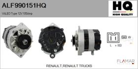 HQ ALF990151HQ - ALT NUEVO VALEO Type 12V 105Amp