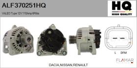 HQ ALF370251HQ - ALT NUEVO VALEO Type 12V 110Amp PFR6