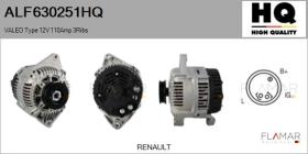 HQ ALF630251HQ - ALT NUEVO VALEO Type 12V 110Amp PR3