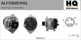 HQ ALF530251HQ - ALT NUEVO VALEO Type 12V 110Amp PR6