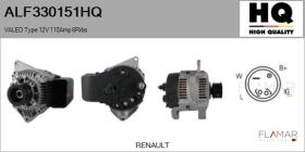 HQ ALF330151HQ - ALT NUEVO VALEO Type 12V 110Amp PR6