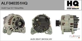 HQ ALF040351HQ - ALT NUEVO VALEO Type 12V 110Amp PR6