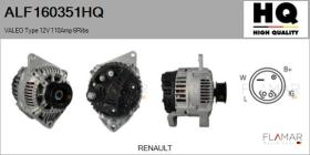 HQ ALF160351HQ - ALT NUEVO VALEO Type 12V 110Amp PR6