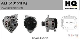 HQ ALF510151HQ - ALT NUEVO VALEO Type 12V 120Amp PFR6