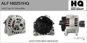 HQ ALF160251HQ - ALT NUEVO VALEO Type 12V 120Amp PFR6