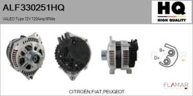 HQ ALF330251HQ - ALT NUEVO VALEO Type 12V 120Amp PR6