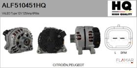HQ ALF510451HQ - ALT NUEVO VALEO Type 12V 125Amp PFR6