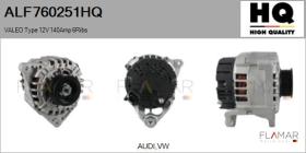 HQ ALF760251HQ - ALT NUEVO VALEO Type 12V 140Amp PR6