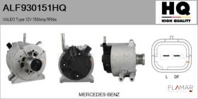 HQ ALF930151HQ - ALT NUEVO VALEO Type 12V 150Amp PFR5