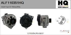 HQ ALF110351HQ - ALT NUEVO VALEO Type 12V 150Amp PR6