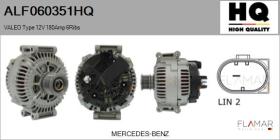 HQ ALF060351HQ - ALT NUEVO VALEO Type 12V 180Amp PFR6