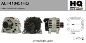 HQ ALF410451HQ - ALT NUEVO VALEO Type 12V 230Amp PFR6