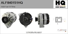 HQ ALF840151HQ - ALT NUEVO VALEO Type 12V 70Amp