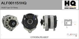 HQ ALF001151HQ - ALT NUEVO VALEO Type 12V 70Amp