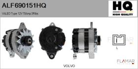 HQ ALF690151HQ - ALT NUEVO VALEO Type 12V 70Amp PR3