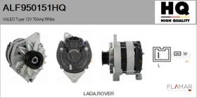 HQ ALF950151HQ - ALT NUEVO VALEO Type 12V 70Amp PR5
